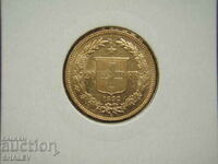 20 Francs 1892 Switzerland (1) - AU (gold)