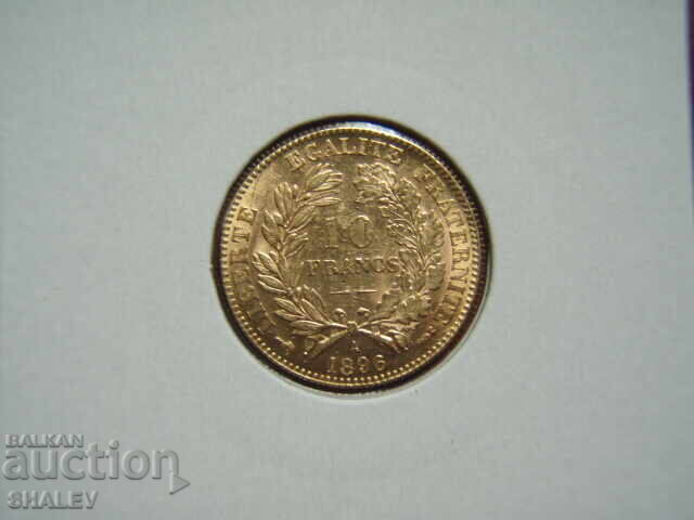 Delivery of 10 Francs 1896 A France (10 Francs France) /2/ - AU+ (gold) Delivery of 10 Francs 1896 A France (10 Francs France) /2/ - AU+ (gold)