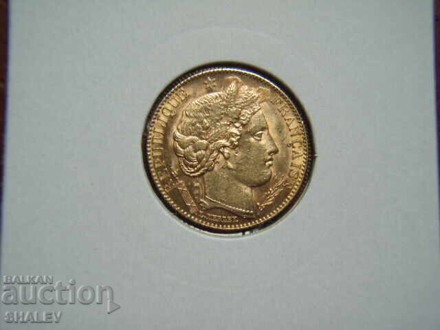 10 Φράγκα 1896 A Γαλλία (10 franka Frantsiya) /2/ - AU+ (χρυσός) - 6