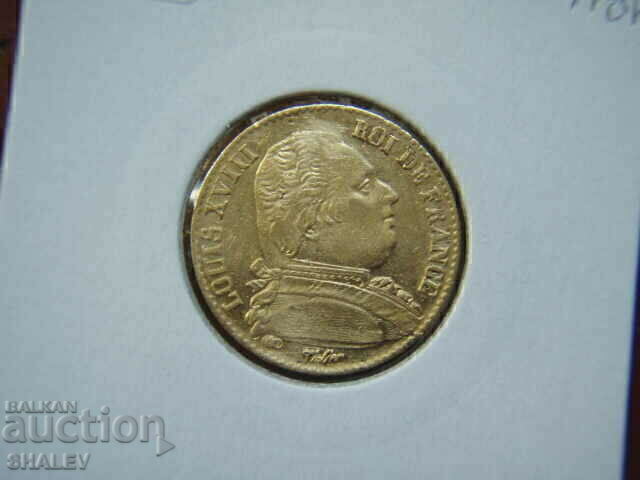 20 Francs 1814 A France (20 francs France) - AU (gold) - 7 20 Francs 1814 A France (20 francs France) - AU (gold) - 7