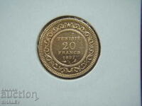 20 Francs 1897 Tunisia - AU (gold)