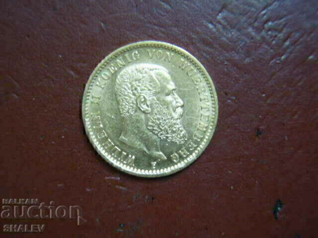 20 de mărci 1900 Germania (Wurttemberg) (20 de mărci) - AU (aur) - 5