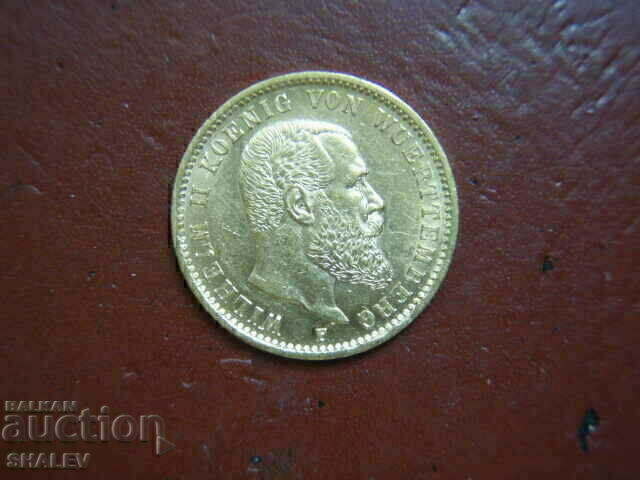 20 de mărci 1900 Germania (Wurttemberg) (20 de mărci) - AU (aur) - 6