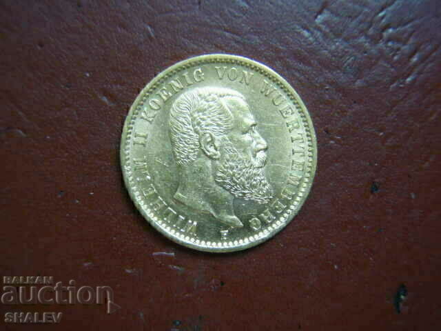 20 de mărci 1900 Germania (Wurttemberg) (20 de mărci) - AU (aur) - 7
