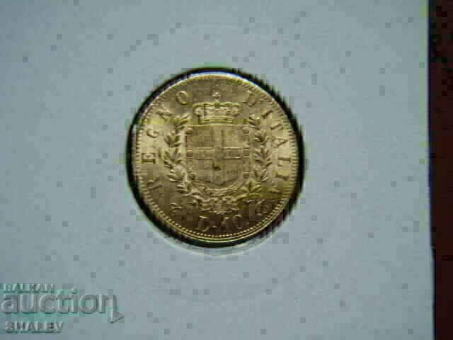 10 Lire 1863 Italy (10 лири Италия) - AU+ (злато) с цена 919.89 лв. | € 470.33 10 Lire 1863 Italy (10 лири Италия) - AU+ (злато) с цена 919.89 лв. | € 470.33