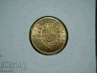 10 Lire 1863 Italy (10 лири Италия) - AU (злато)