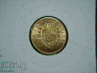 10 Lire 1863 Italy - AU+ (gold)