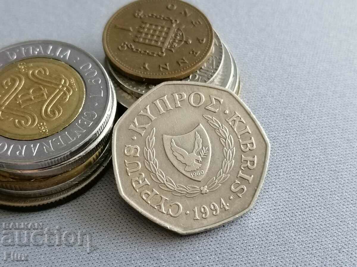 Monedă - Cipru - 50 de cenți 1994 cu preț 3.25 BGN | € 1.66 Monedă - Cipru - 50 de cenți 1994 cu preț 3.25 BGN | € 1.66