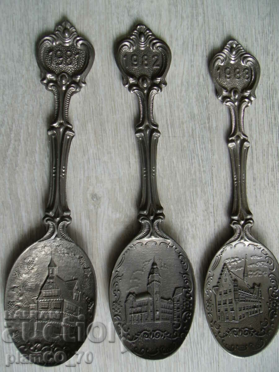 № * 6190 small collection - 8 spoons - zinn with price 80.00 BGN | € 40.90 № * 6190 small collection - 8 spoons - zinn with price 80.00 BGN | € 40.90