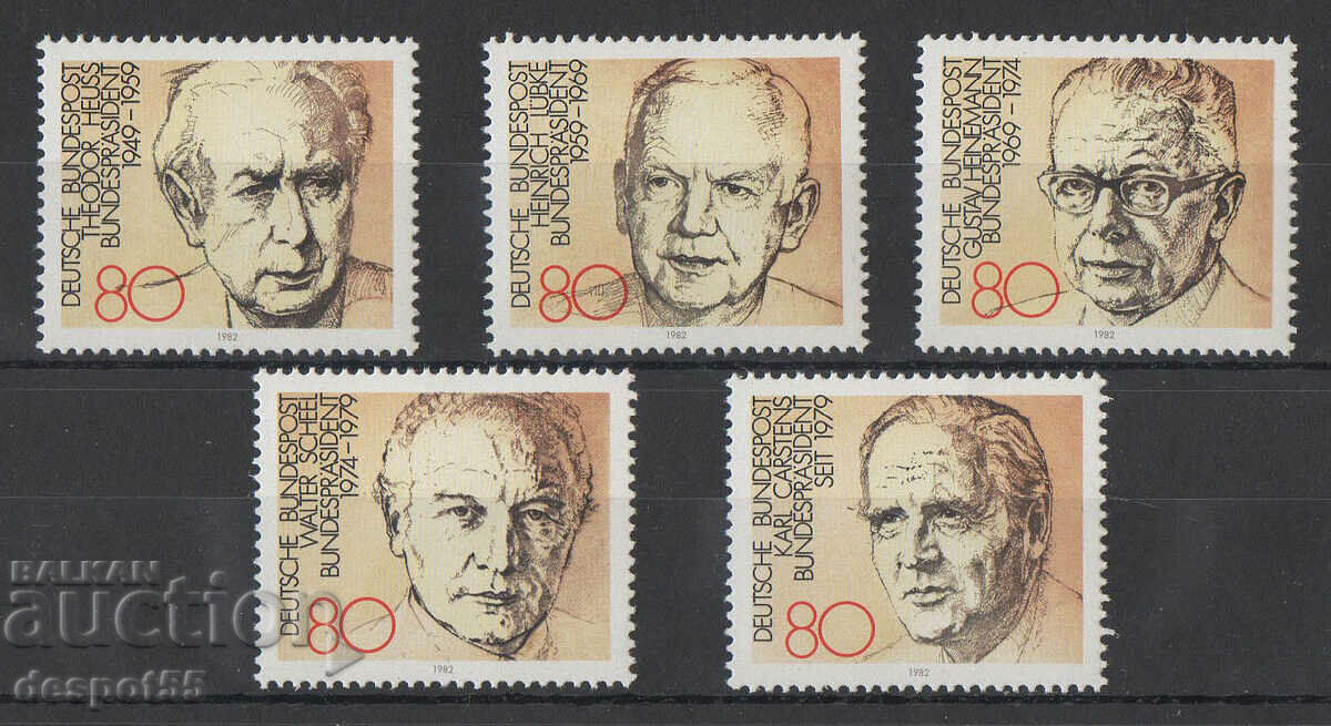 1982. GFR. Presidents of the Federal Republic + Bloc.