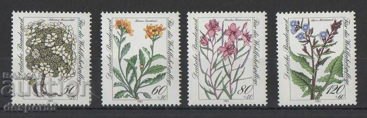 1983. ГФР. Благотворителни марки - Алпийски цветя.