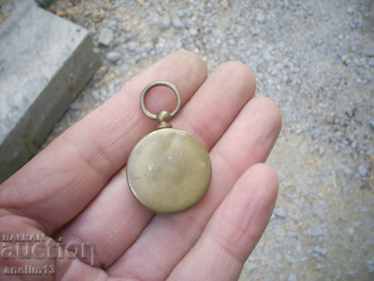 OLD SMALL BRONZE COMPASS - 5 OLD SMALL BRONZE COMPASS - 5