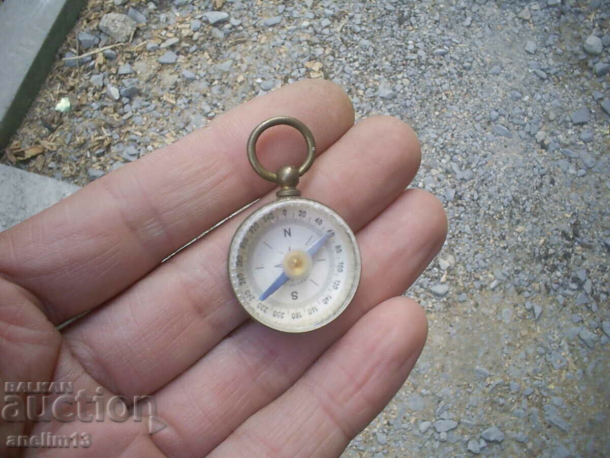 OLD SMALL BRONZE COMPASS OLD SMALL BRONZE COMPASS