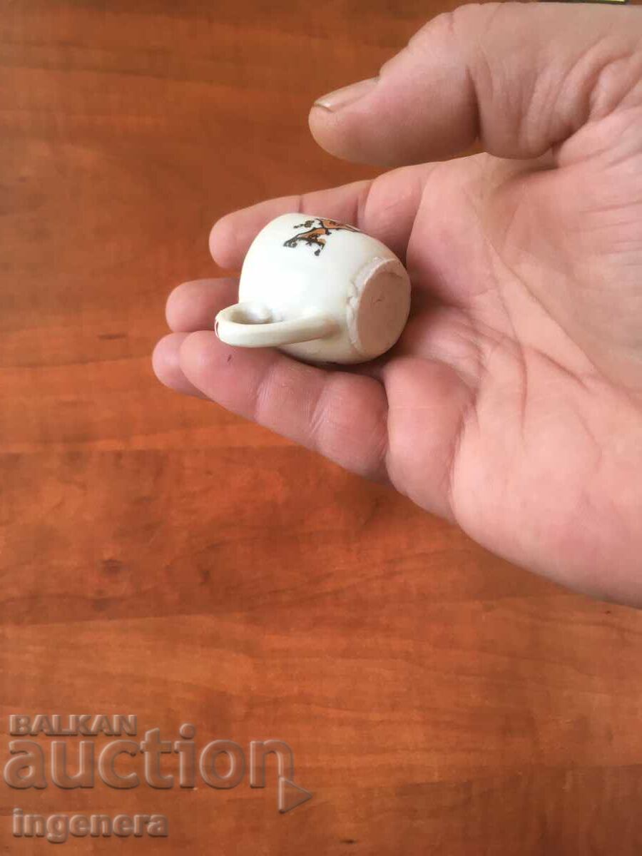 CUP CUP PORCELAIN BULGARIA FROM SOCA FOR BRANDY BRAND with price 5.00 BGN | € 2.56 CUP CUP PORCELAIN BULGARIA FROM SOCA FOR BRANDY BRAND with price 5.00 BGN | € 2.56