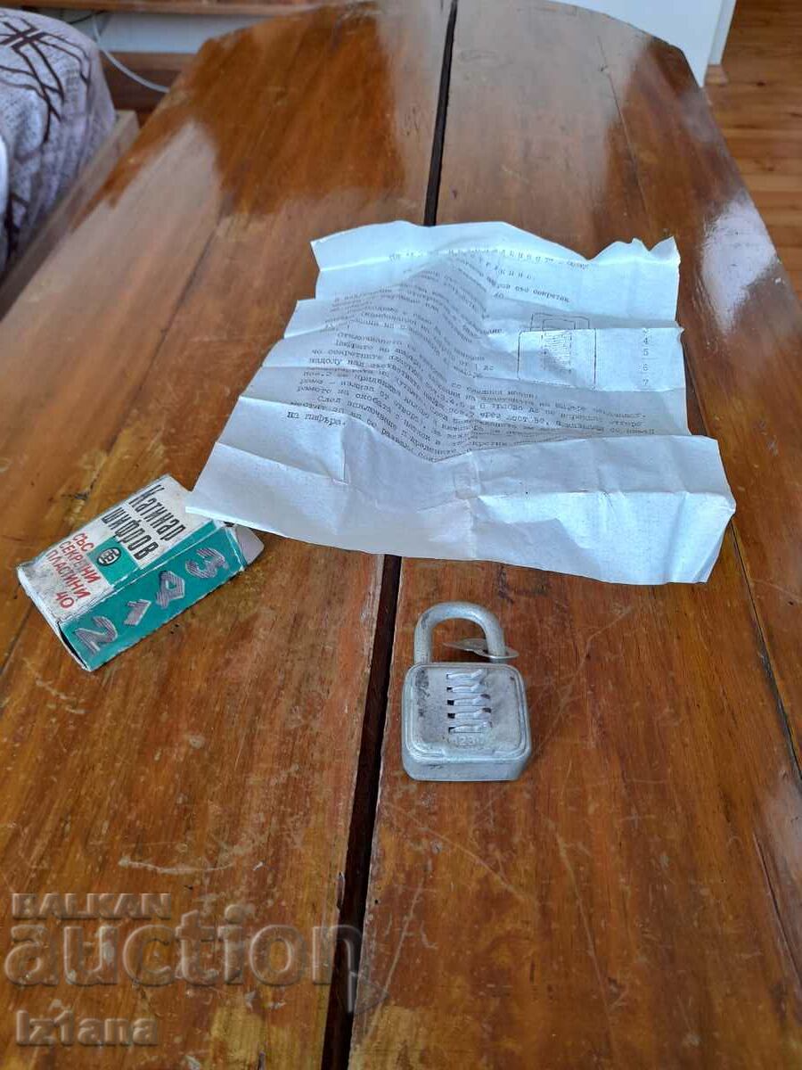 Old cipher padlock with price 40.00 BGN | € 20.45