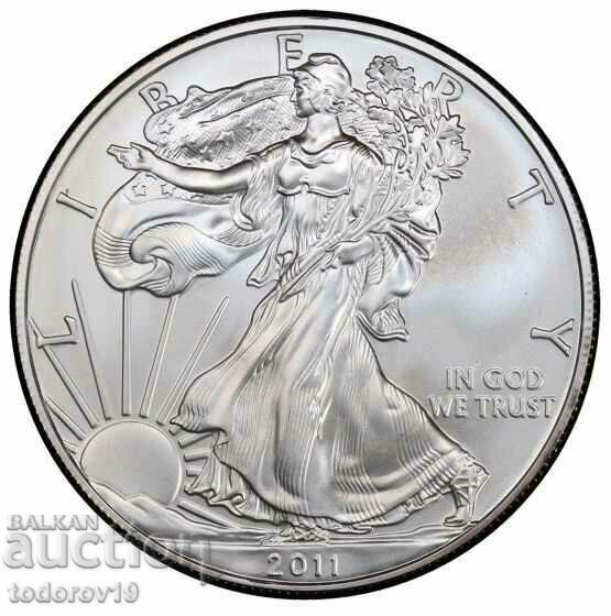 1 oz Vultur american de argint - 2011