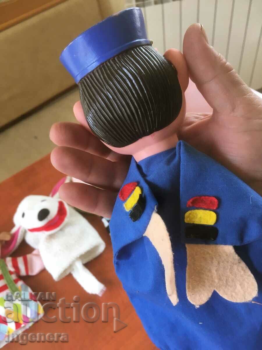 PUPPET FOR PUPPET THEATER WITH RUBBER HEAD - 5 PUPPET FOR PUPPET THEATER WITH RUBBER HEAD - 5