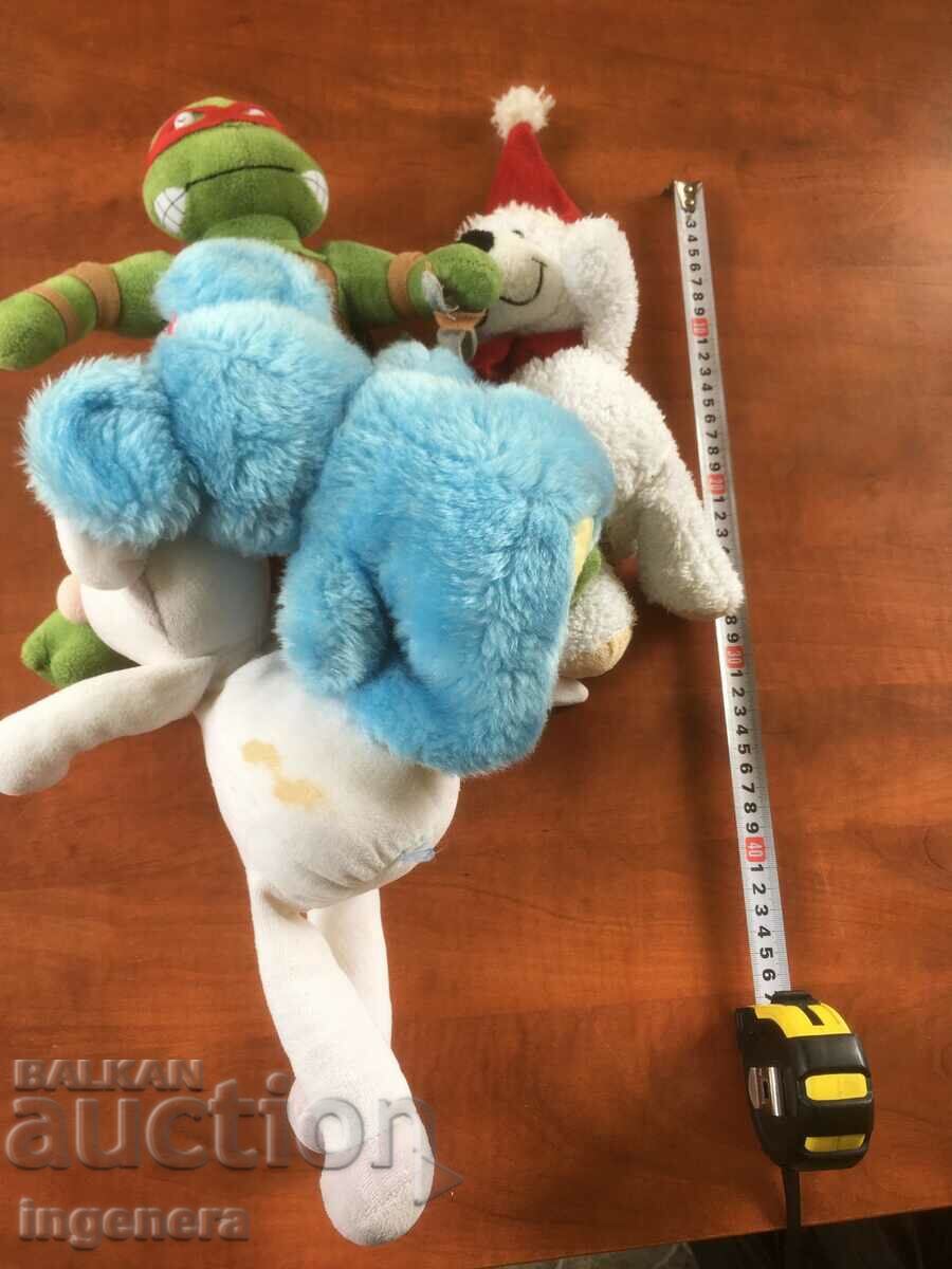 TOY PLUSH TOYS-4 PCS - 7 TOY PLUSH TOYS-4 PCS - 7