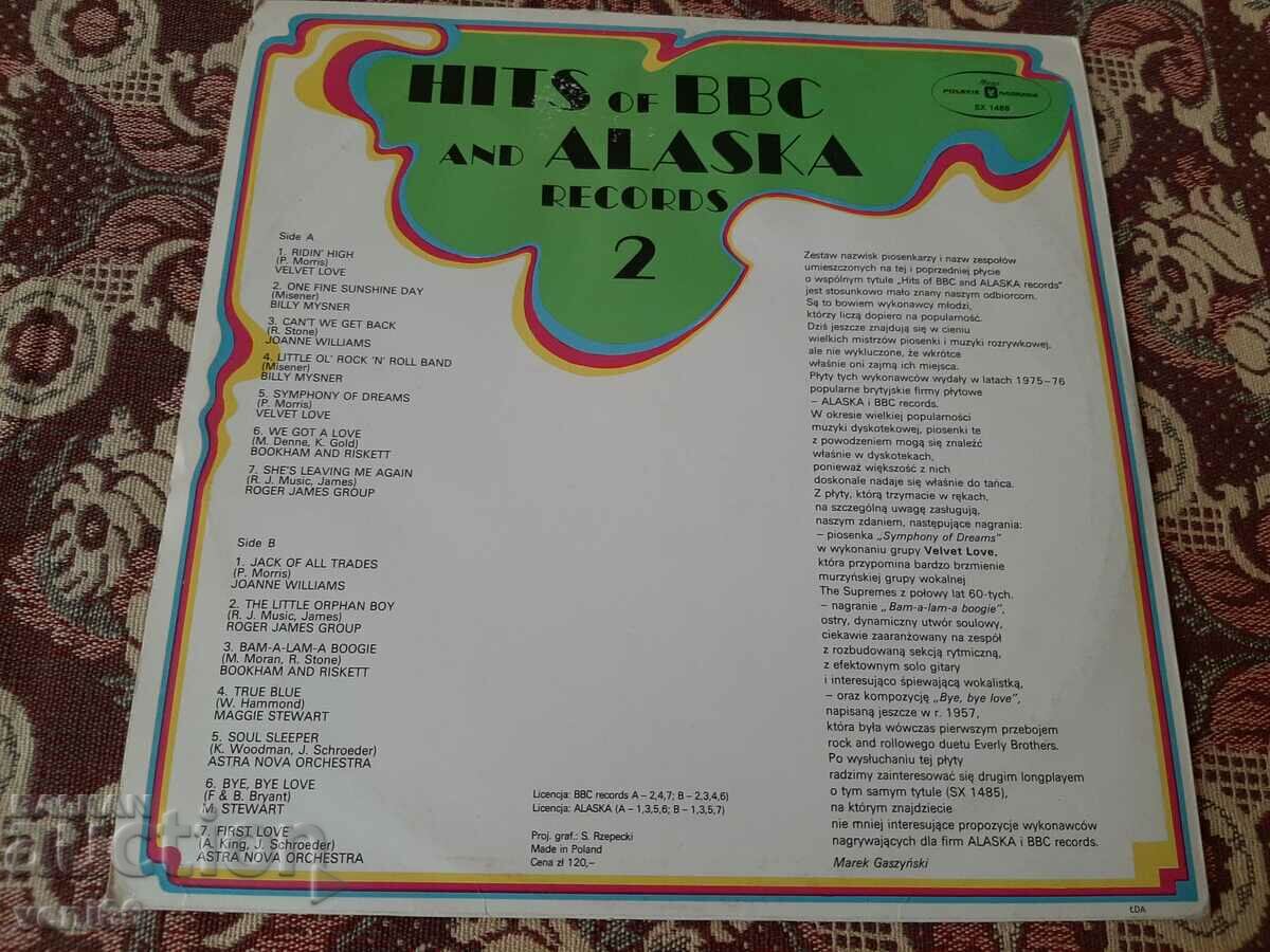 Record de gramofon - Htits of BBC and Alaska records2 cu preț 2.50 BGN | € 1.28 Record de gramofon - Htits of BBC and Alaska records2 cu preț 2.50 BGN | € 1.28