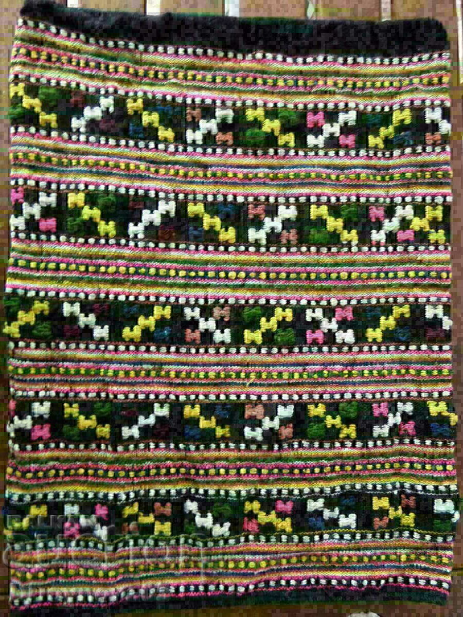 Old embroidered woolen cover