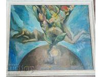 I am selling a beautiful eclectic painting - oil.
