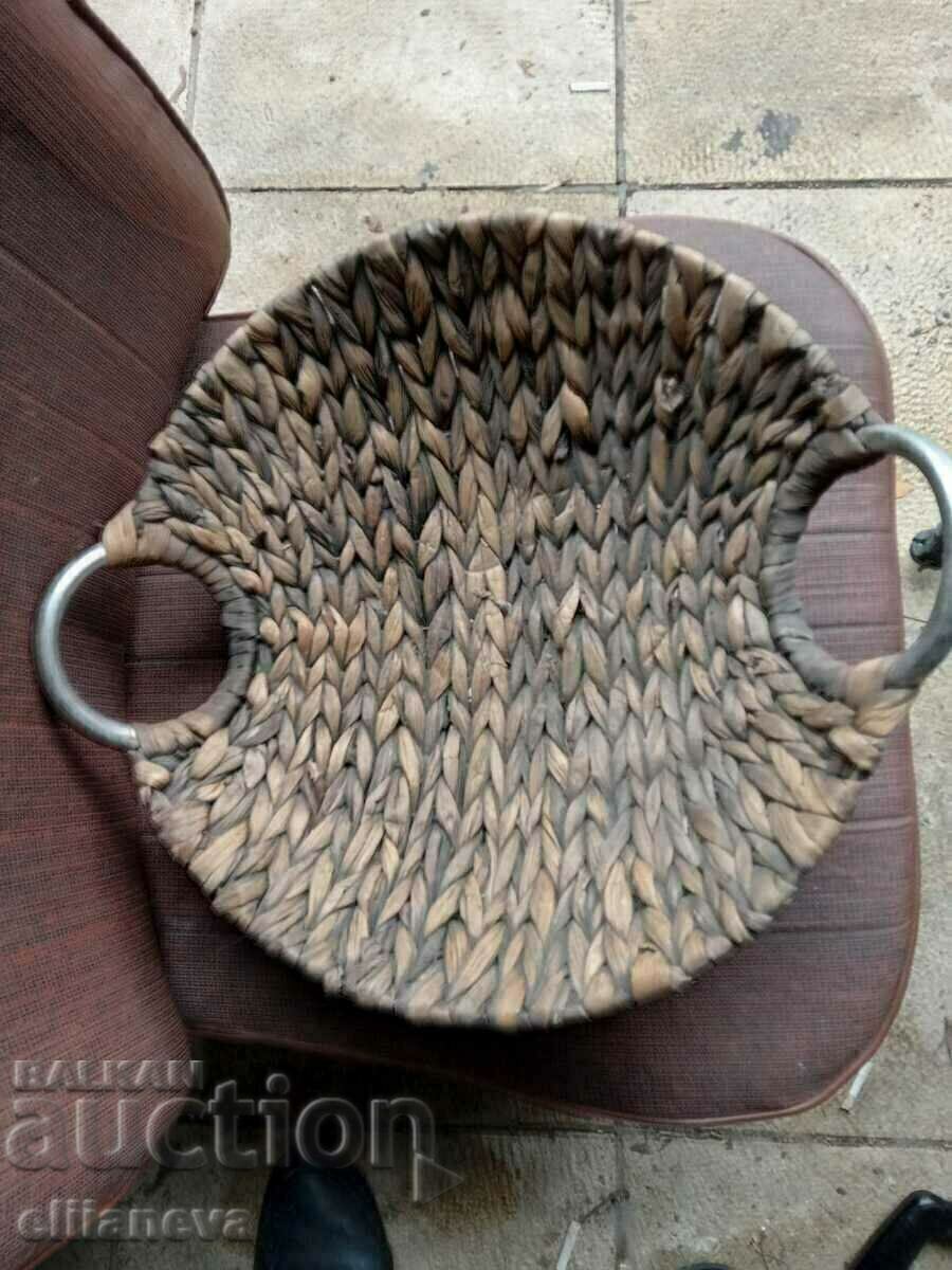 wicker basket with price 10.00 BGN | € 5.11 wicker basket with price 10.00 BGN | € 5.11