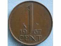 Холандия 1 цент 1967г.