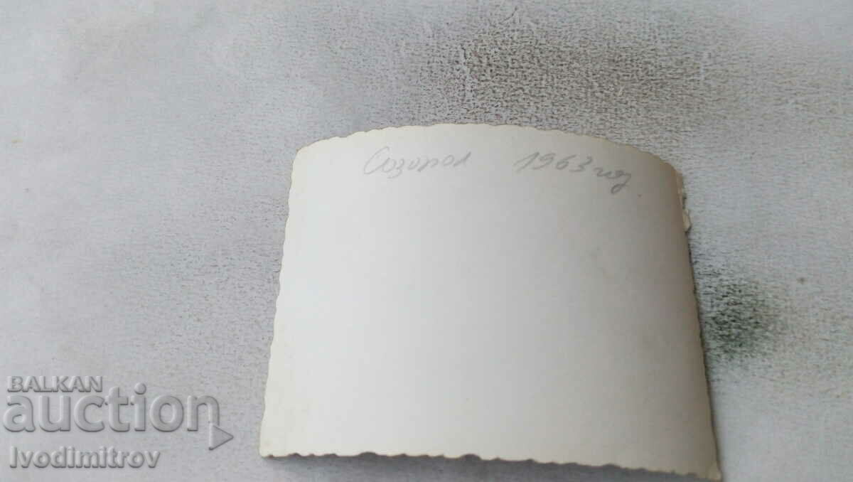 Photo Sozopol Woman with guitar and sombrero 1963 with price 1.35 BGN | € 0.69