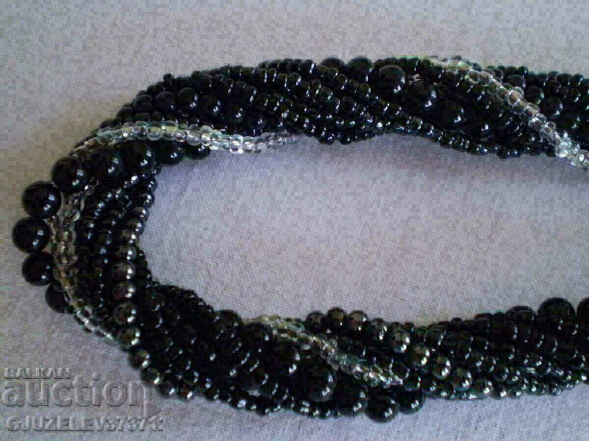 old necklace handmade from Murano glass beads - 5