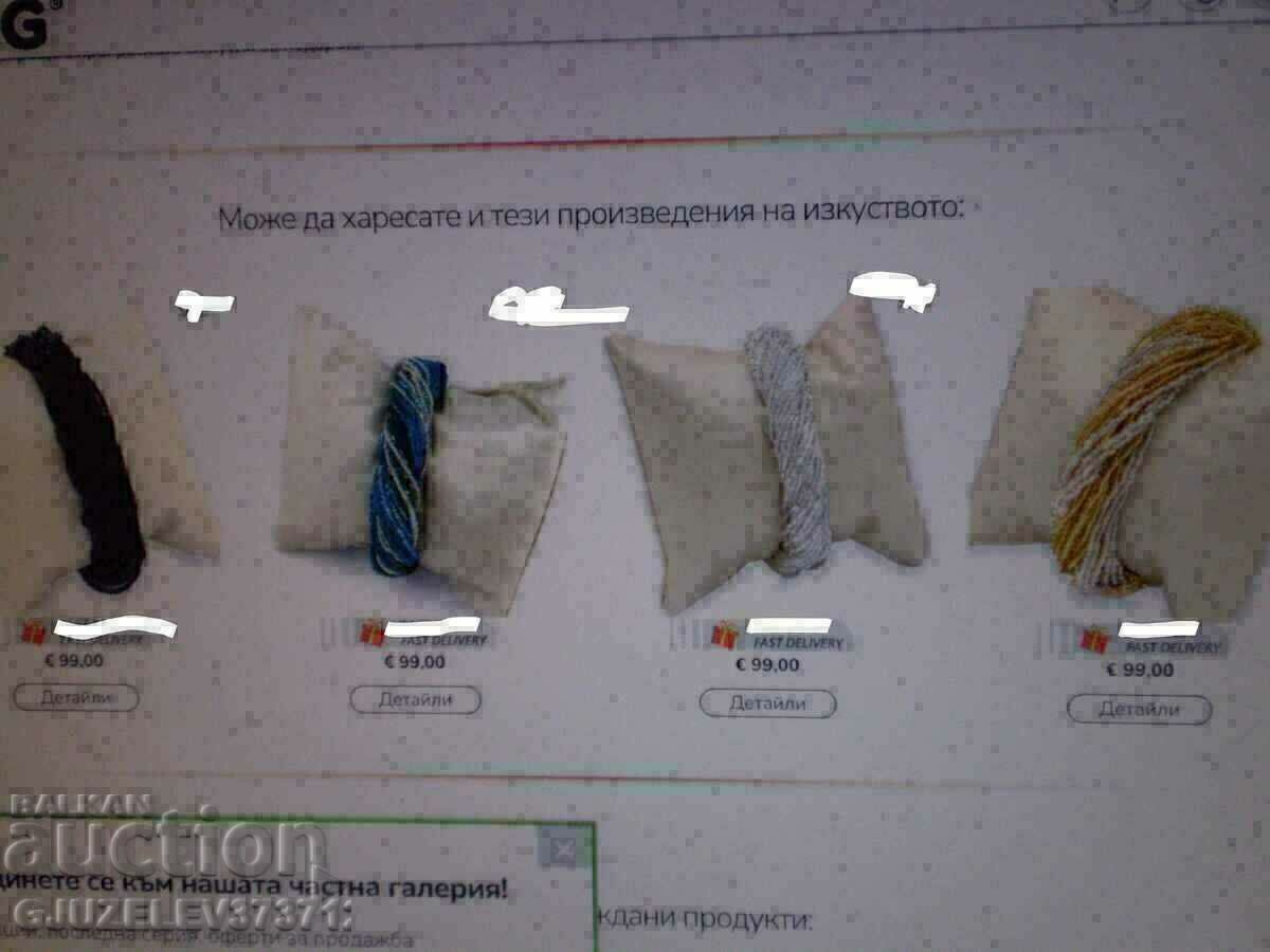 old necklace handmade from Murano glass beads - 6