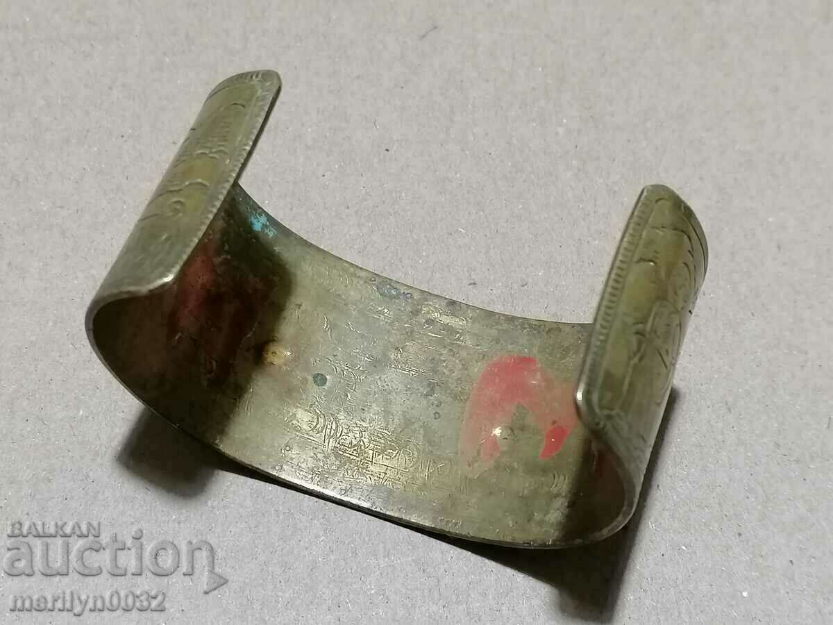 Auction Revival bracelet brass with engravings jewelry jewelry Auction Revival bracelet brass with engravings jewelry jewelry