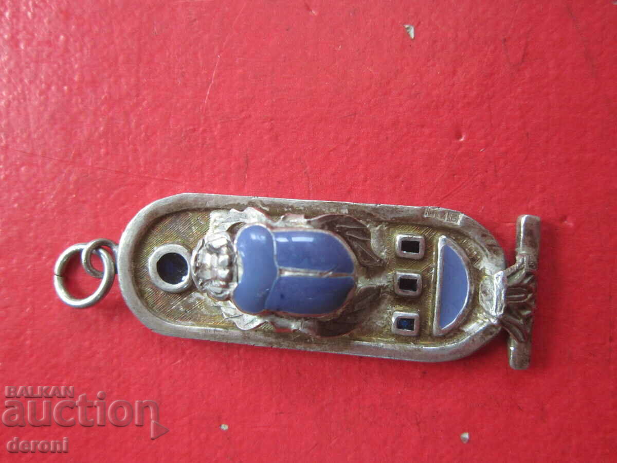 Auction Silver pendant pendant Scarab enamel Auction Silver pendant pendant Scarab enamel