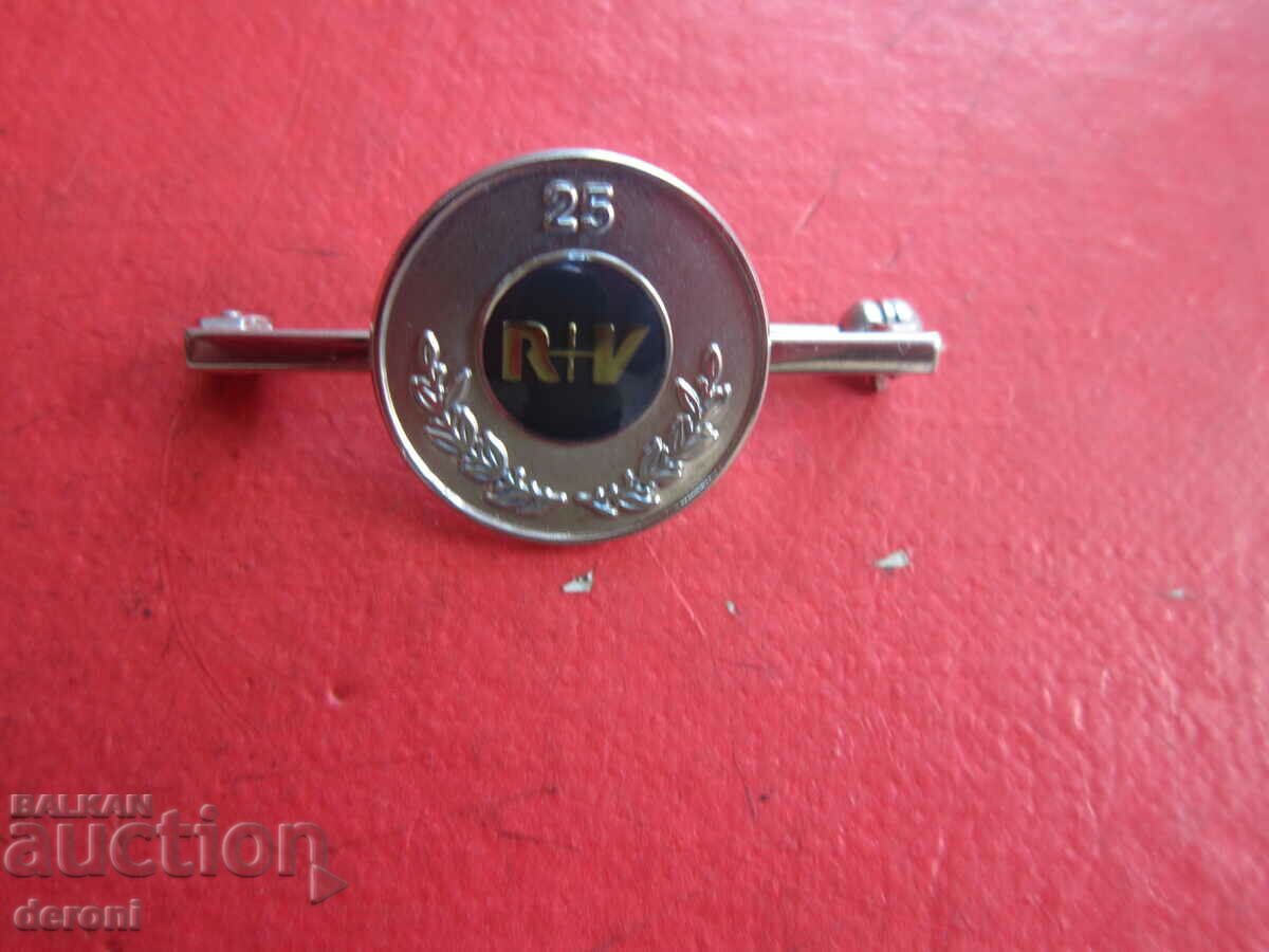 Unique silver badge badge with enamel in a box - 6 Unique silver badge badge with enamel in a box - 6