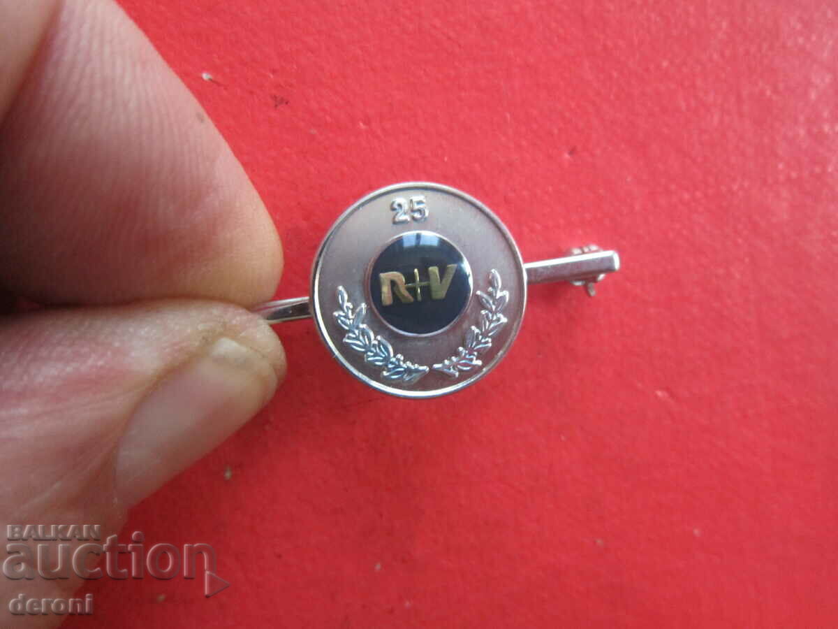 Unique silver badge badge with enamel in a box - 7 Unique silver badge badge with enamel in a box - 7