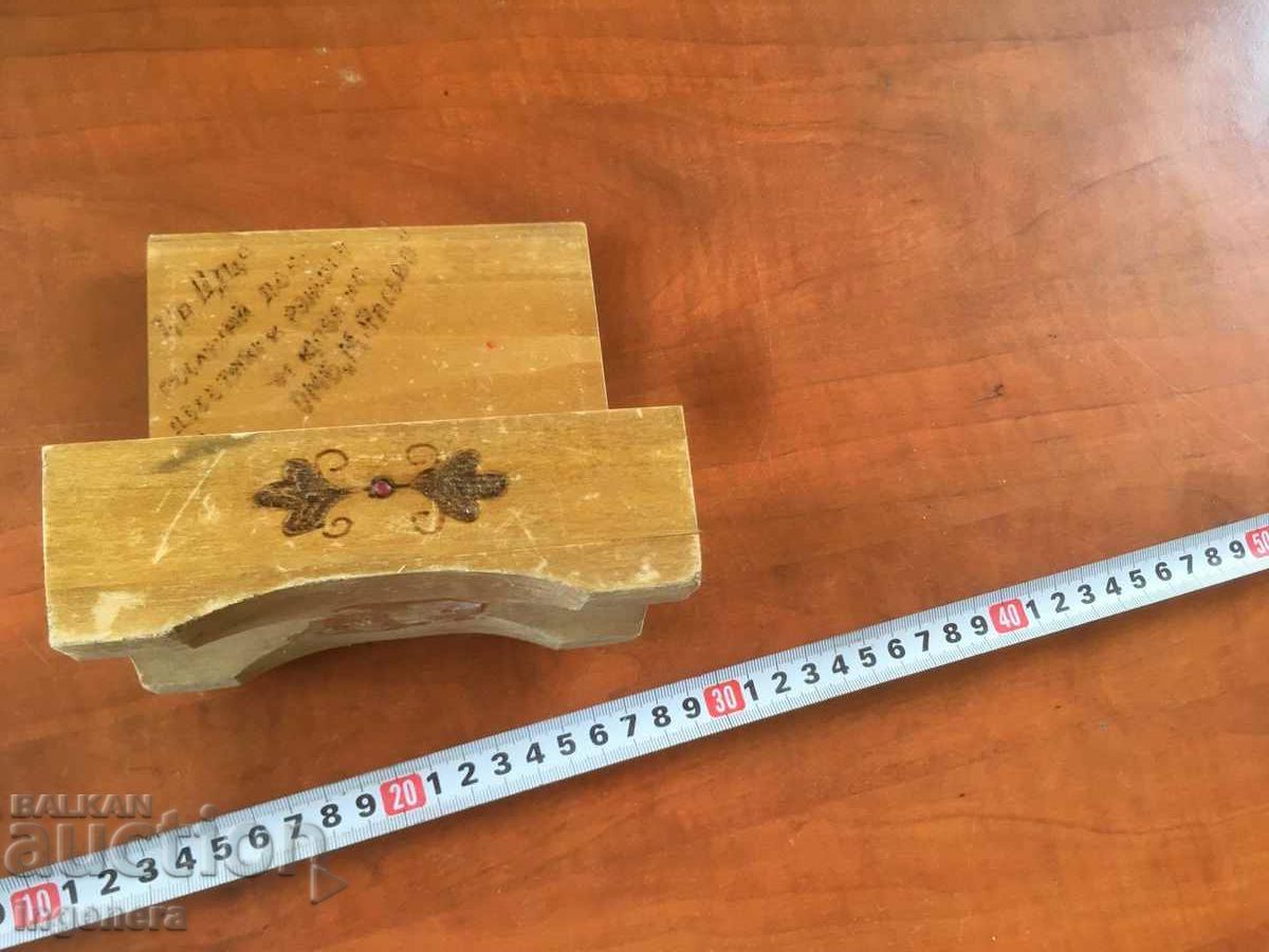 CUTIE BIJUTERII LEMN CUTIE VECHE - 5