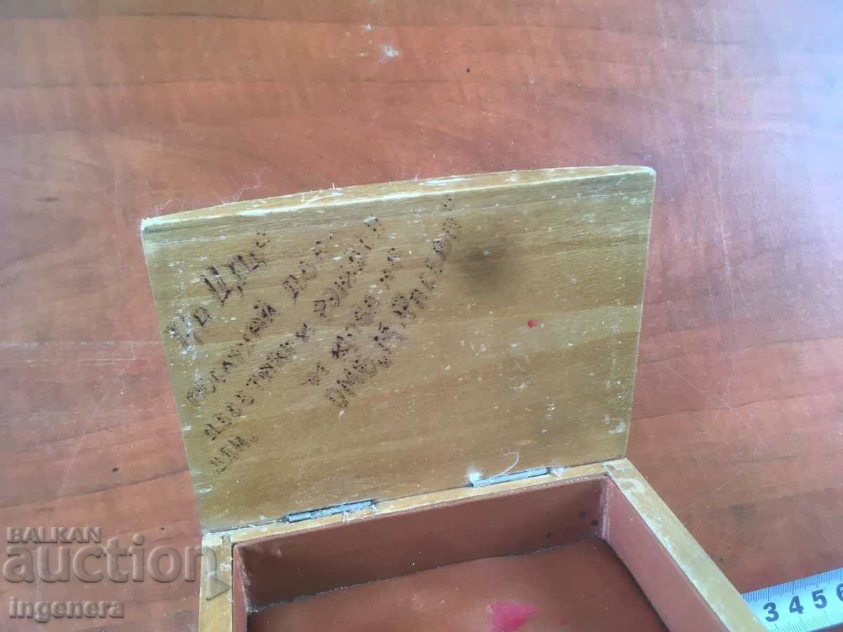 CUTIE BIJUTERII LEMN CUTIE VECHE - 6