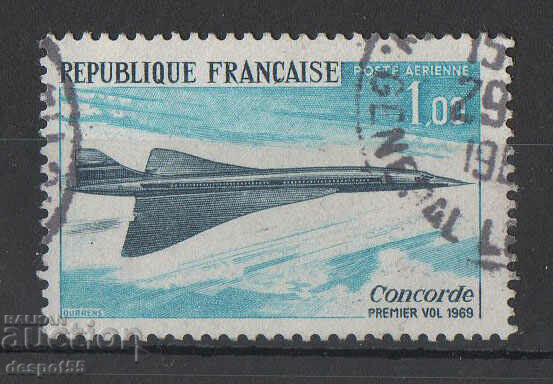 1969. Франция.  Първи полет на "Конкорд".