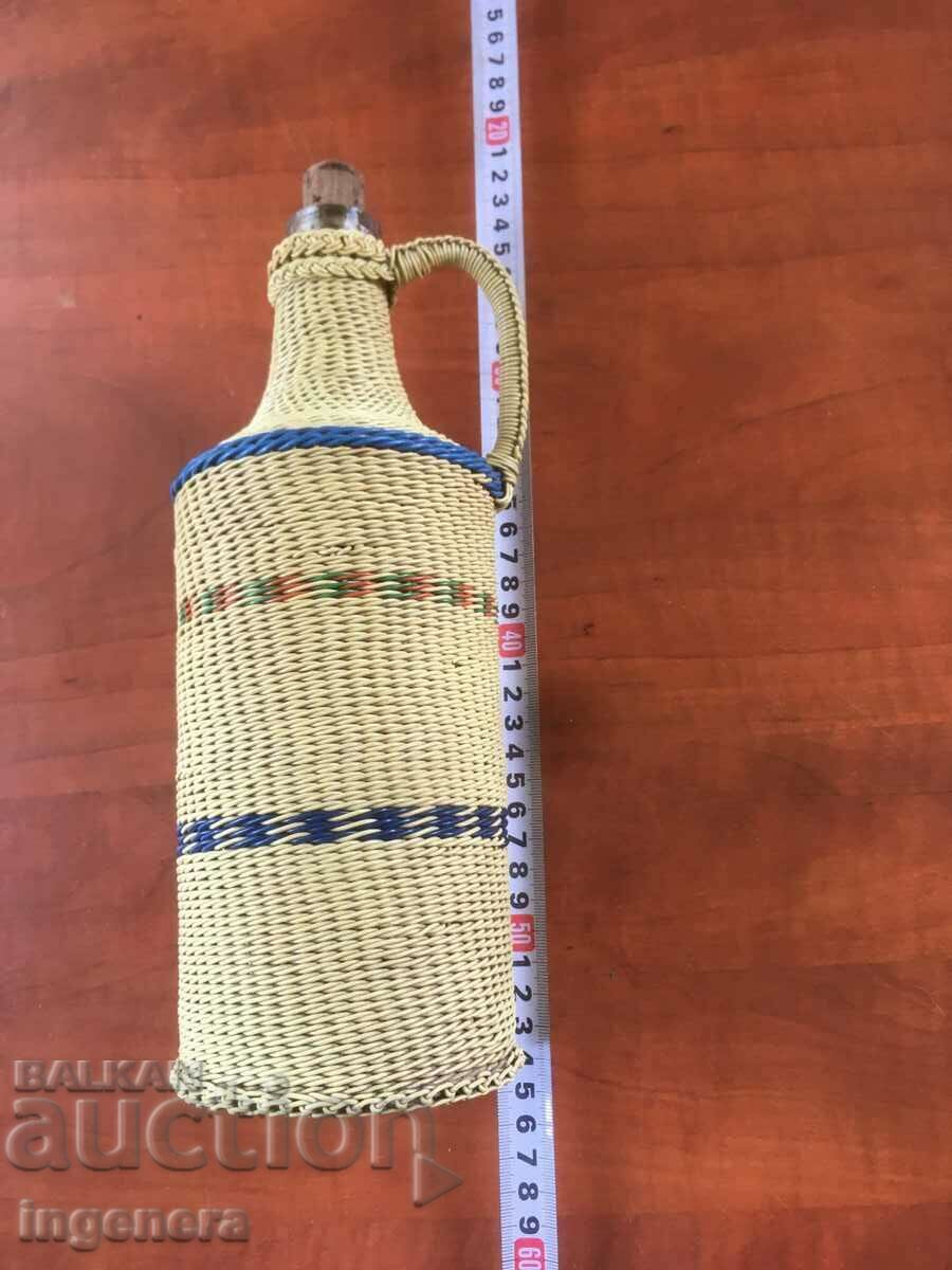 ШИШЕ БУТИЛКА ДАМАДЖАНА СЪС СОЦ. ОПЛЕТКА с цена 45.00 лв. | € 23.01 ШИШЕ БУТИЛКА ДАМАДЖАНА СЪС СОЦ. ОПЛЕТКА с цена 45.00 лв. | € 23.01