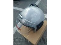 Helmet, motorcycle helmet scooter moped with visor SAFE gray, black