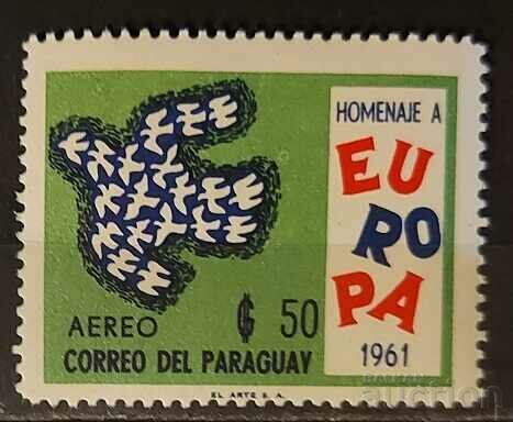 Paraguay 1961 Europa CEPT/Păsări 25 MNH