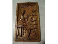 № * 6212 old woodcarving - panel