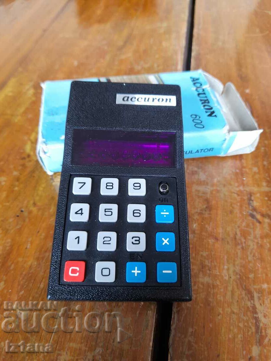 Old Accuron calculator with price 15.00 BGN | € 7.67
