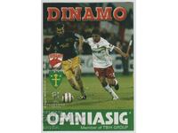 Football program Dinamo Bucharest-Zilina Slovakia 2004 Champions League