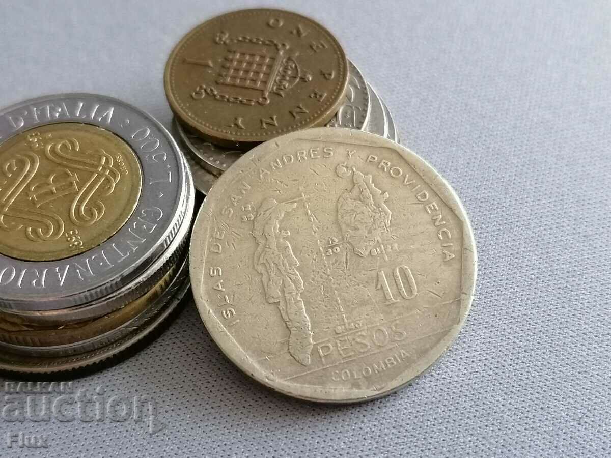 Монета - Колумбия - 10 песо | 1985г. с цена 7.85 лв. | € 4.01 Монета - Колумбия - 10 песо | 1985г. с цена 7.85 лв. | € 4.01