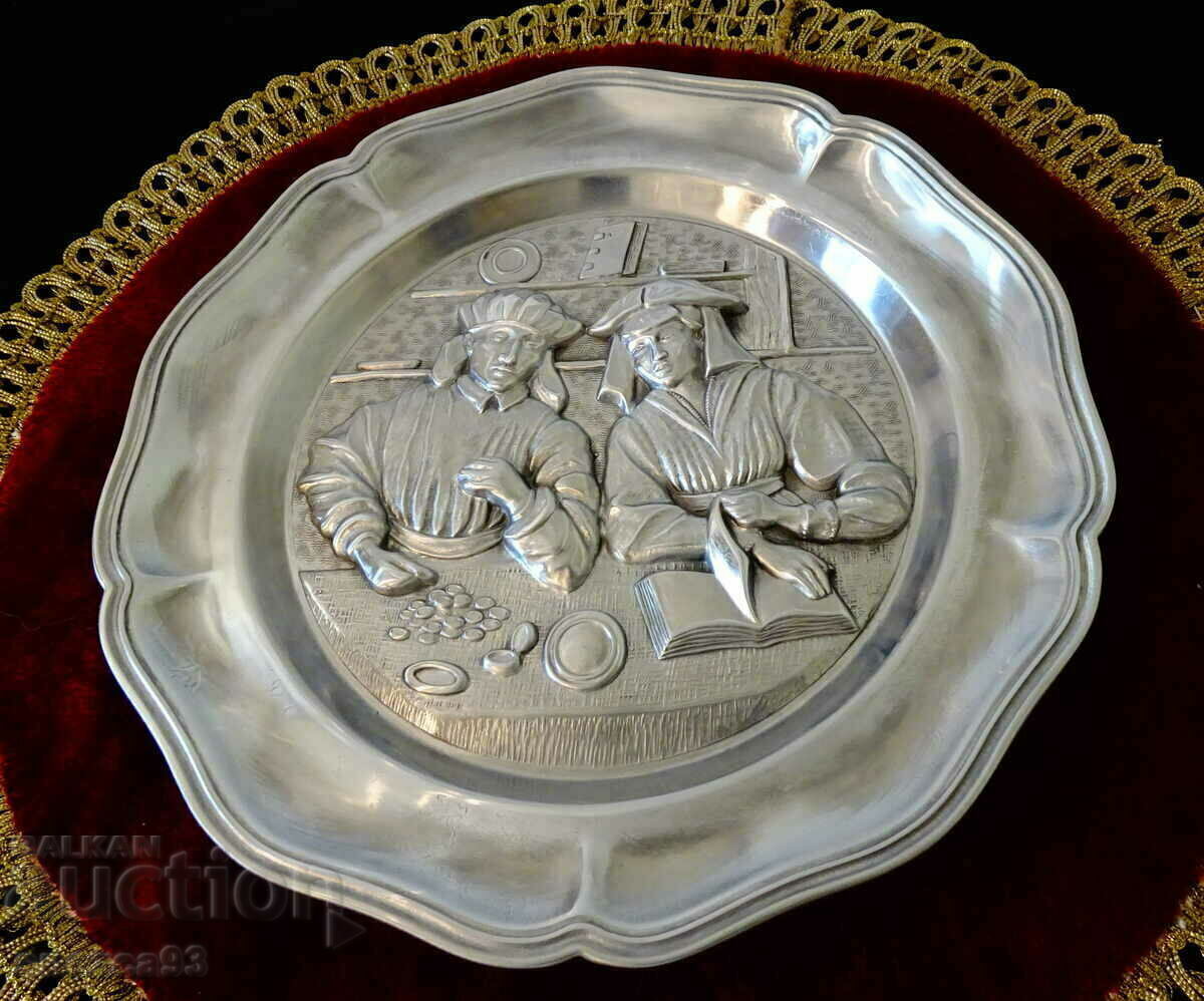 A tin panel with a painting by Quentin Matsys. A tin panel with a painting by Quentin Matsys.