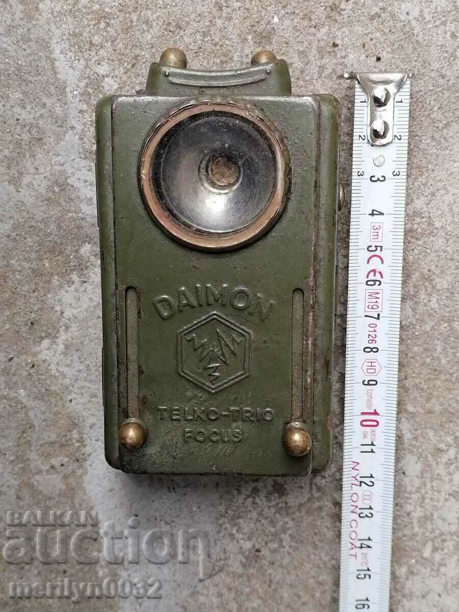 Old military flashlight DAIMON lamp spotlight WEHRMACHT WW2 Old military flashlight DAIMON lamp spotlight WEHRMACHT WW2