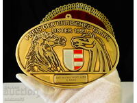 Бронзово пано коне,плакет коне 310 гр.