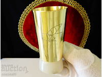 Brass goblet with onyx, surf 1979