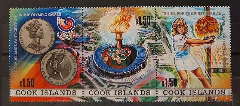 Νήσοι Κουκ 1988 Αθλητισμός / Ολυμπιακοί Αγώνες Σεούλ '88 15 € MNH