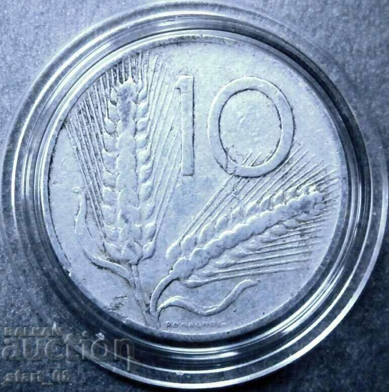 10 лири Италия 1956